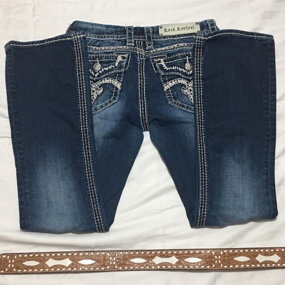 Rock Revival Jenna Boot, handmade leather belt